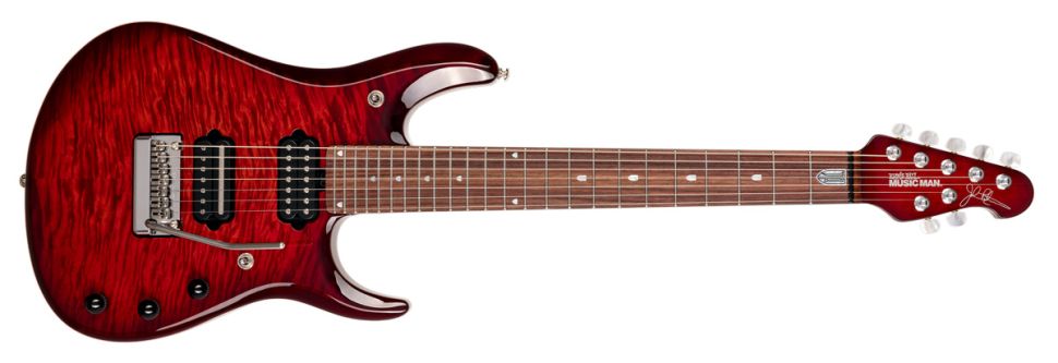 Ernie Ball Music Man John Petrucci 2020 Signature E-Gitarre Dream Theater MAple Top Drago Blood