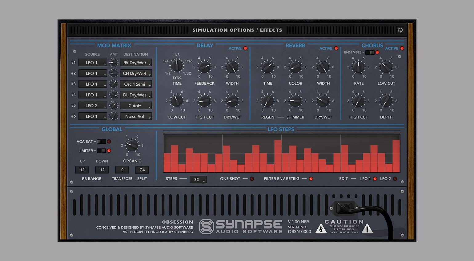 Synapse Audio Obession Effekte