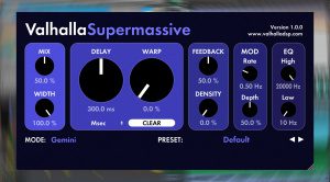 Kostenlos: Valhalla DSP verschenkt Supermassive Reverb- und Delay-Plugin