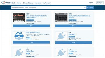 KnobCloud: kostenloser Marktplatz für Audio-Plug-ins und Musik-Software