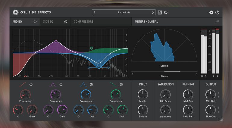 Oblivion Sound Lab Side Effects Plug-in manipuliert das Stereofeld