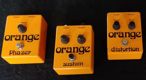 Orange Vintage Reissue Effekt Pedale Phazer Sustain Distortion