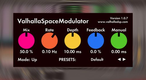 Kostenlos: Valhalla SpaceModulator - ein Flanger Plug-in für alle Fälle!