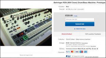 Behringer RD-9 Prototyp auf Ebay