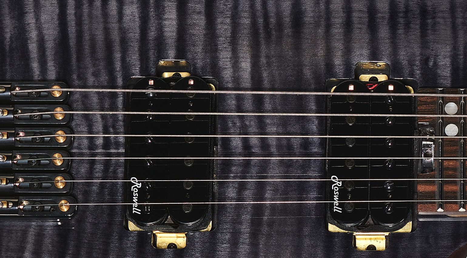 Harley Benton Dullahan-AT 24 TBK E-Gitarre Close Up Humbucker