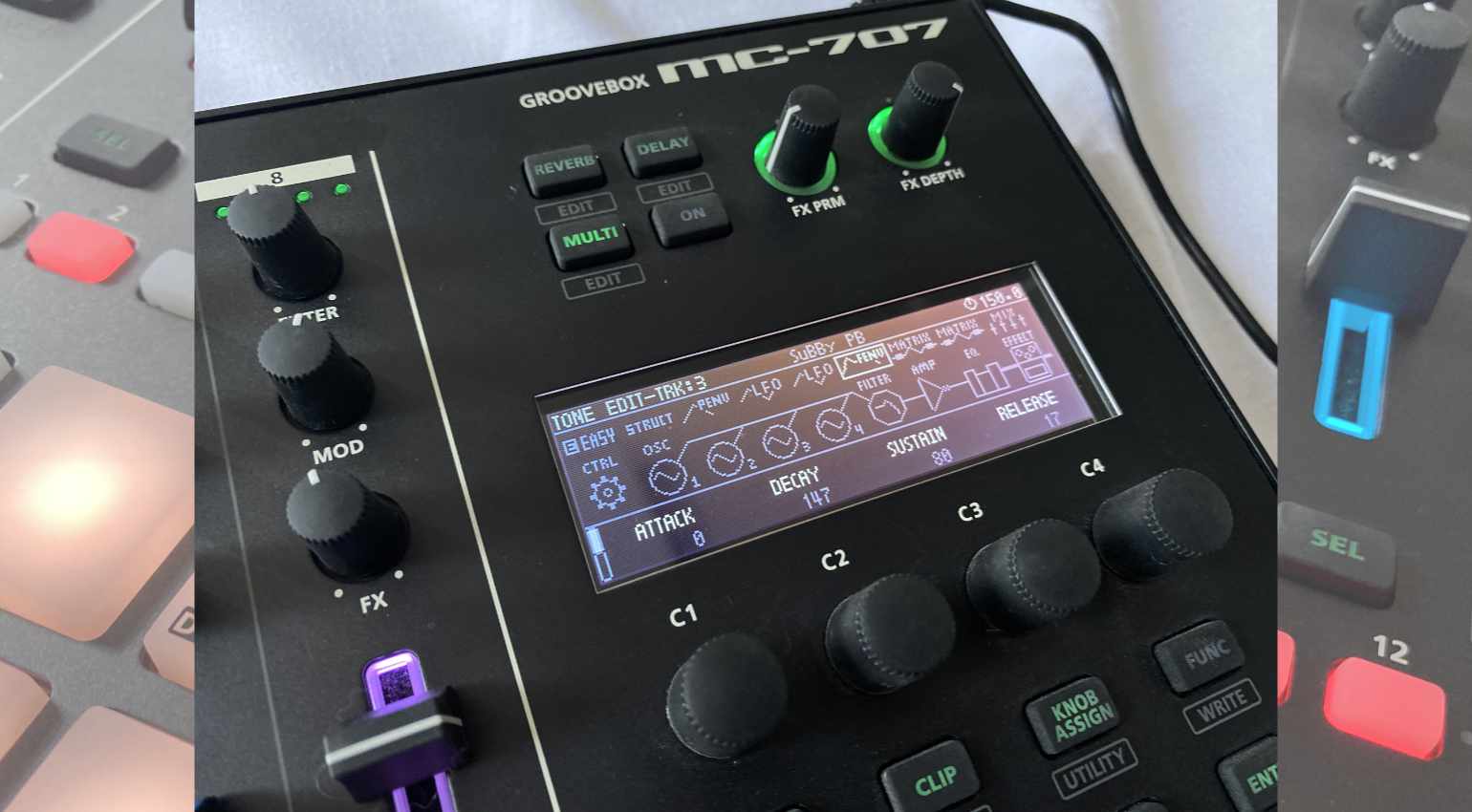 MC707 Display Soundeditor