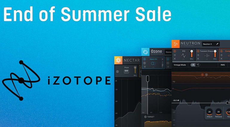 Deal: iZotope feiert den End-of-Summer mit über 70 Prozent Rabatt!