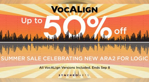 Deal: Synchro Arts VocALign Update bringt ARA-Support für Logic Pro und Rabatte!
