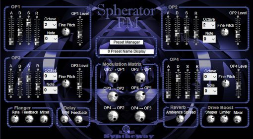 Syntheway Spherator: ein 4-Operator FM Synthesizer Plug-in für unter 40 Euro