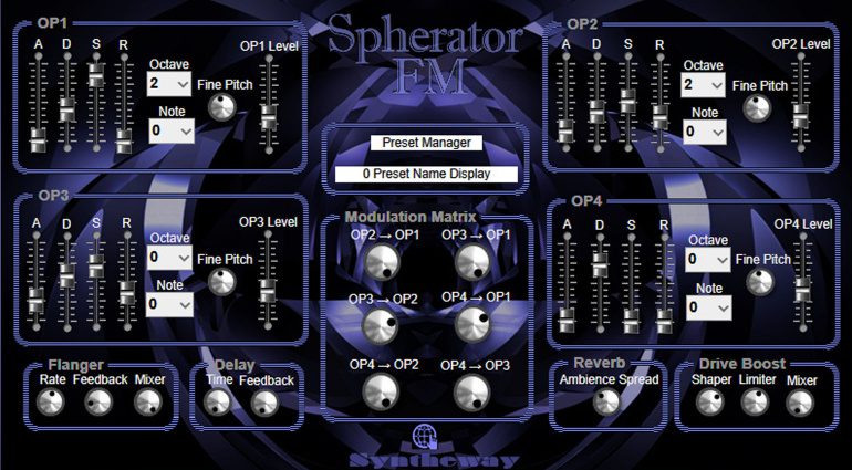 Syntheway Spherator: ein 4-Operator FM Synthesizer Plug-in für unter 40 Euro