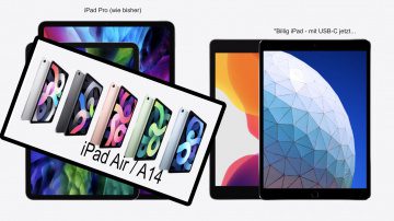 Apple iPad Air A14 - iPad A12 USB-C