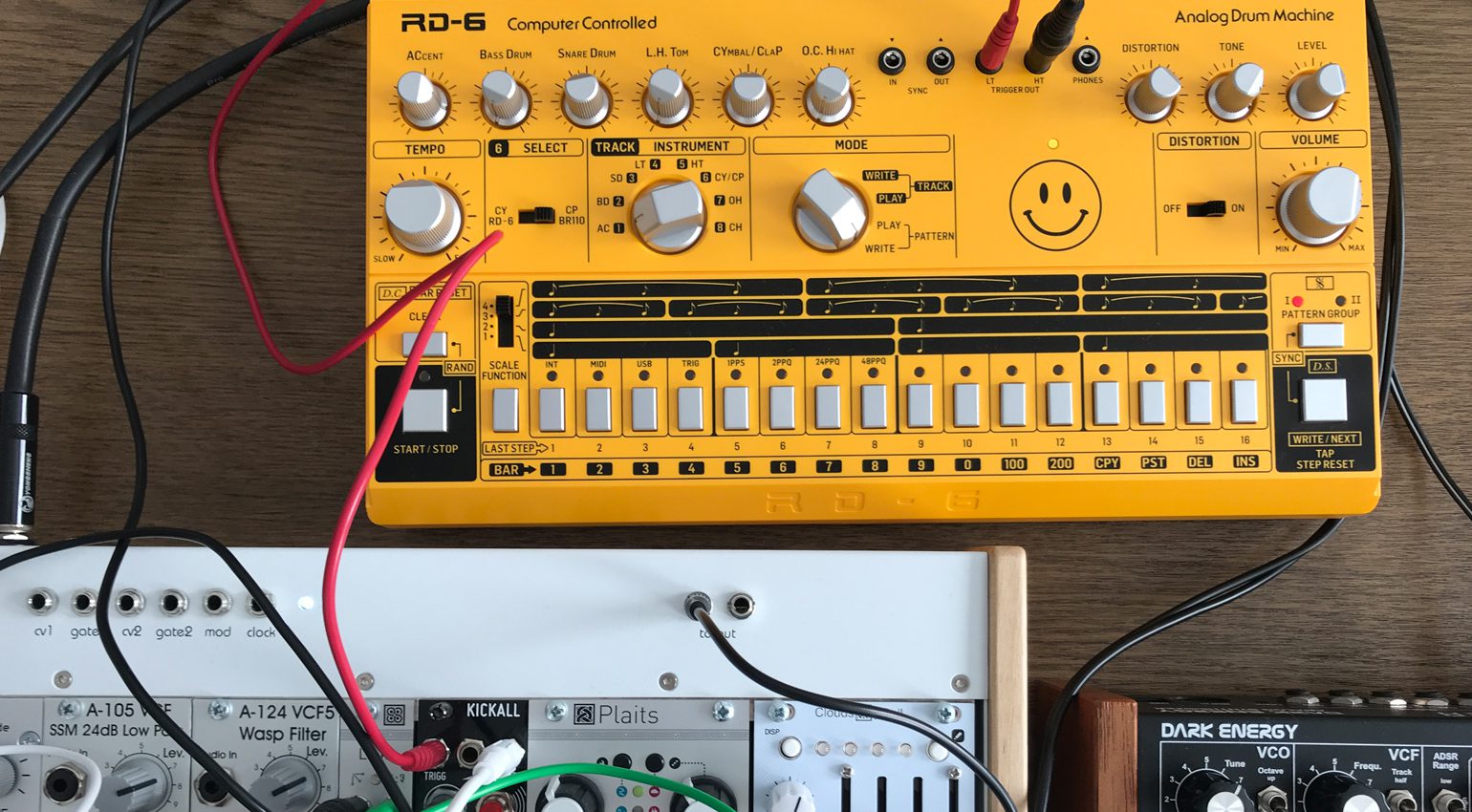 Der Drumcomputer in einem Modular-Setup