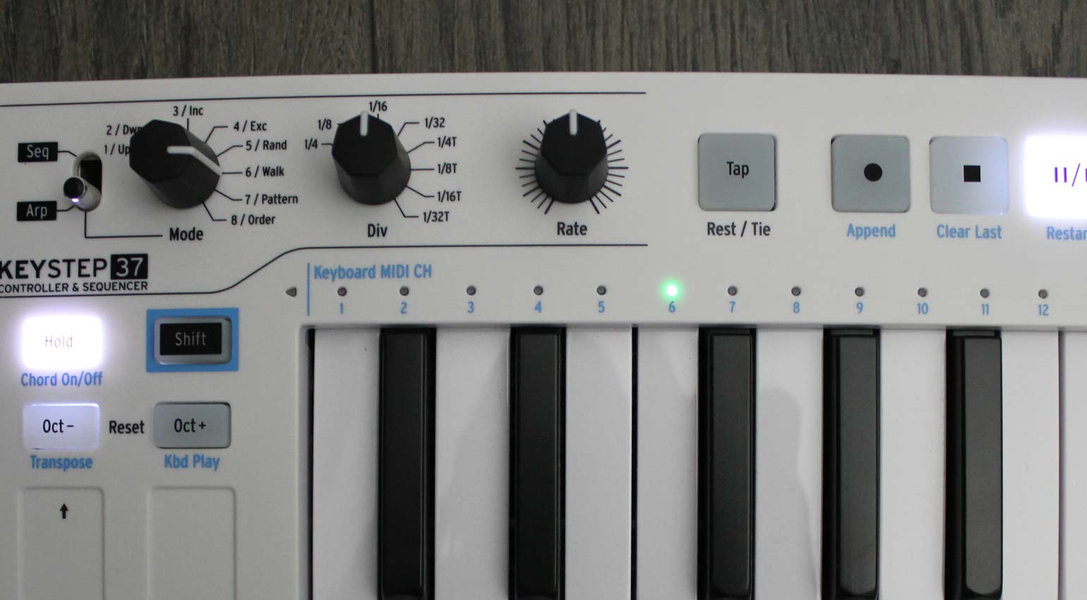 Arturia KeyStep 37 Arpeggiator und Sequencer Einstellungen