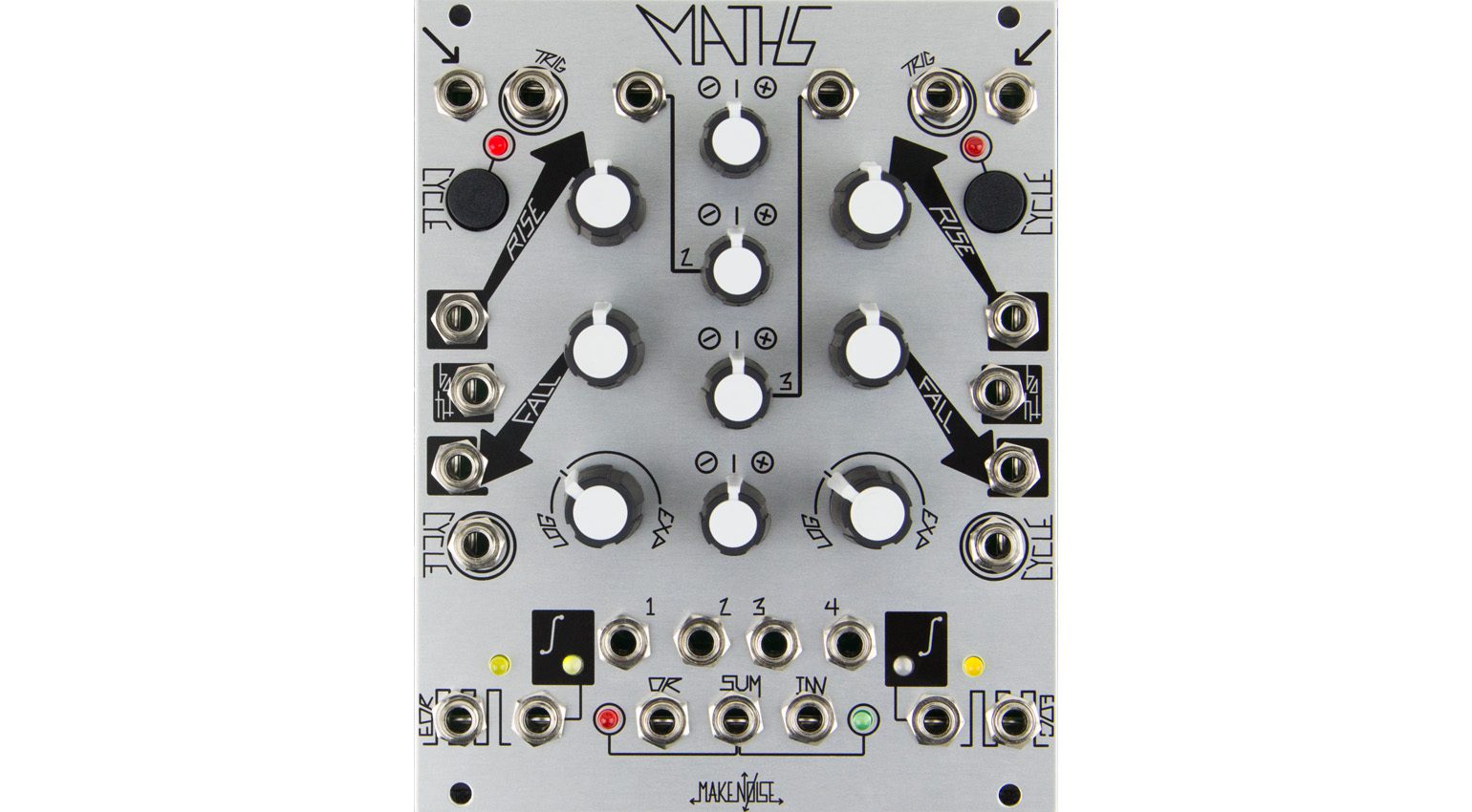 Das Make Noise Maths kann unterschiedliche Arten von Spannungen ausgeben – positiv, negativ, unipolar, bipolar.