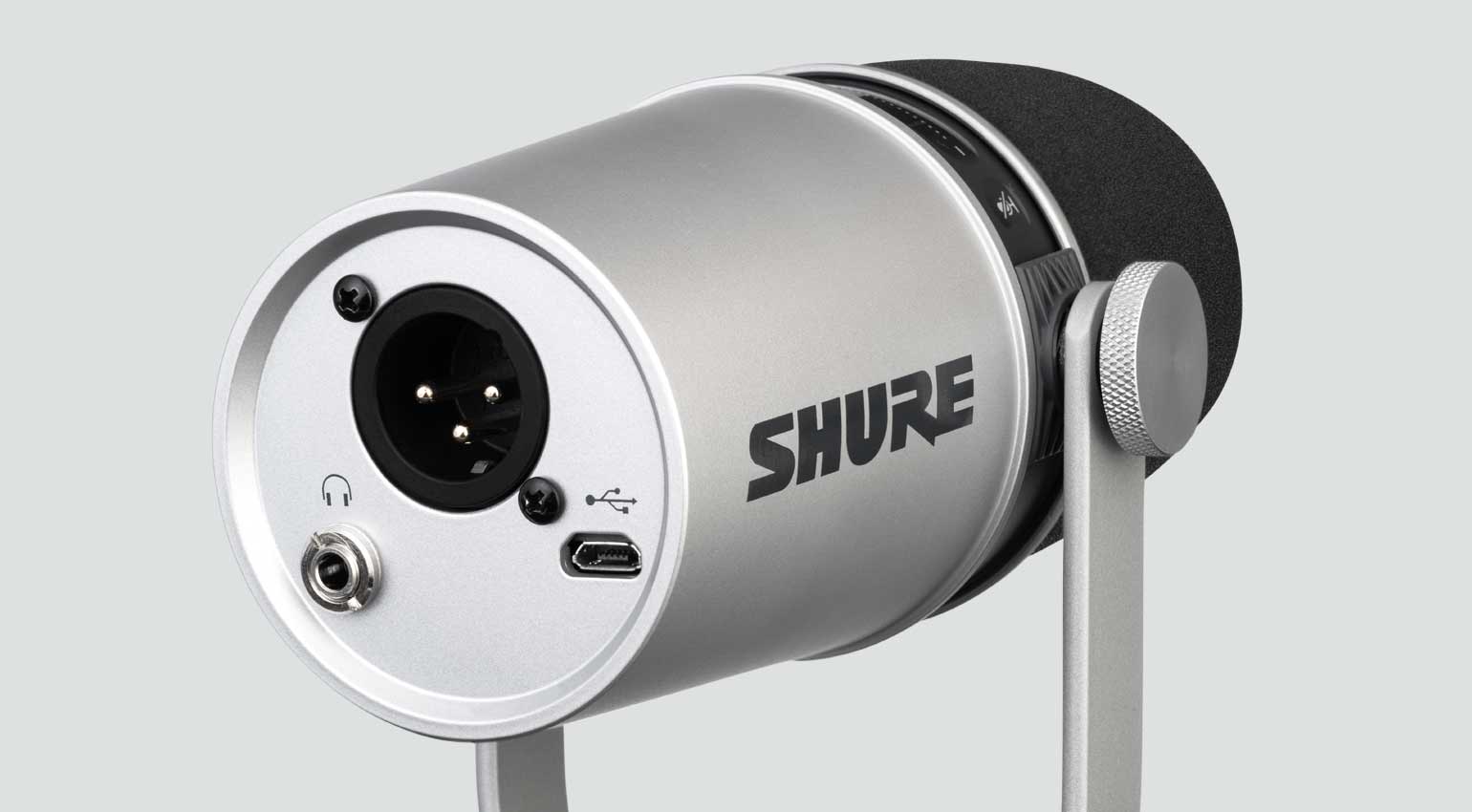 Shure MV7 Silver Rückseite