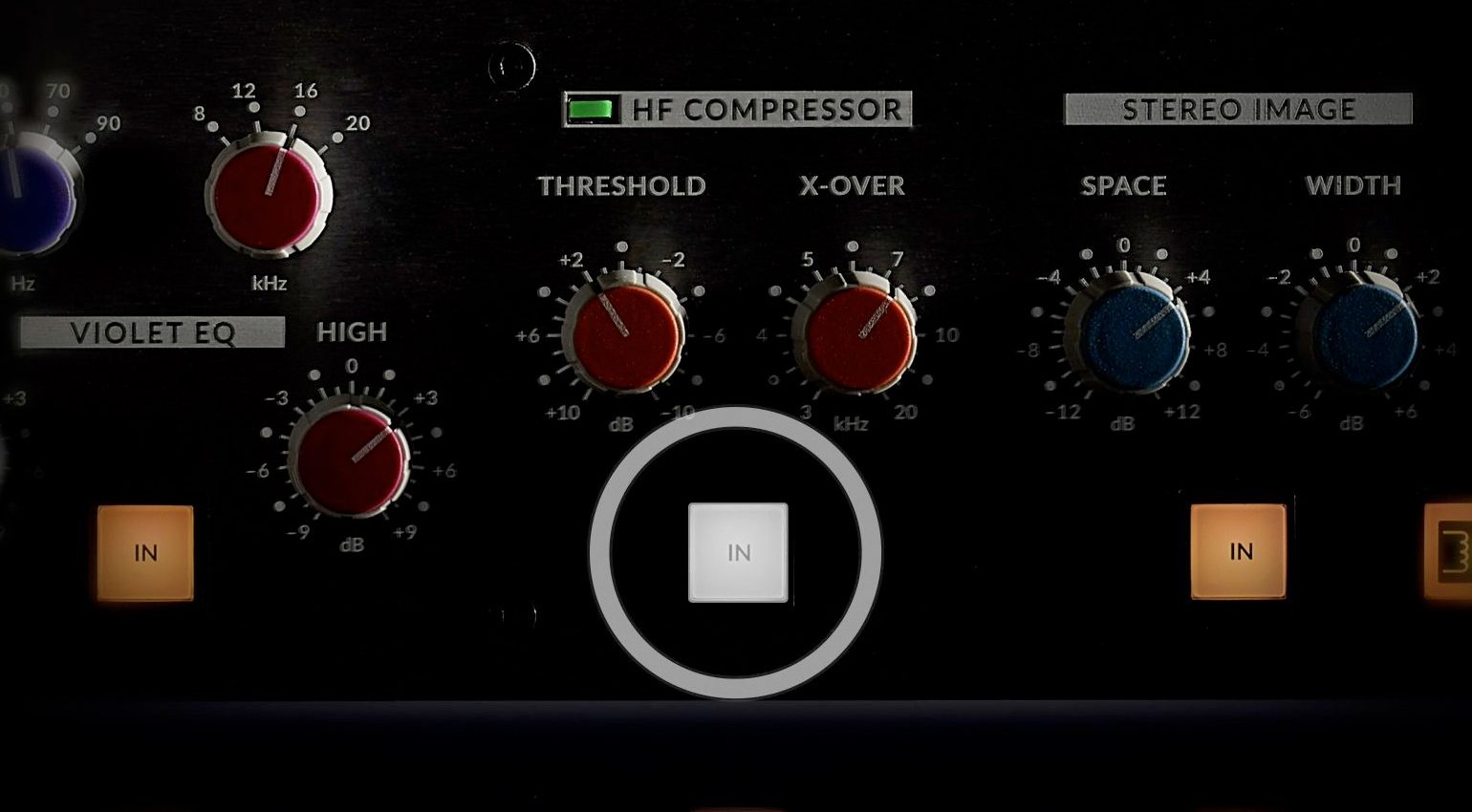 HF Compressor Button am SSL Fusion