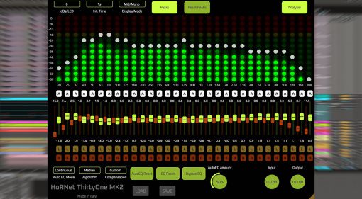 HoRNet ThirtyOne MK2: Spektrum Analyse mit automatischem Equalizer für 21€