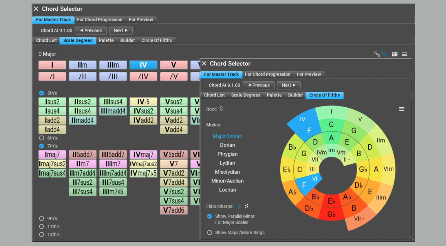 MusicDevelopments RapidComposer 4 Chord Selector