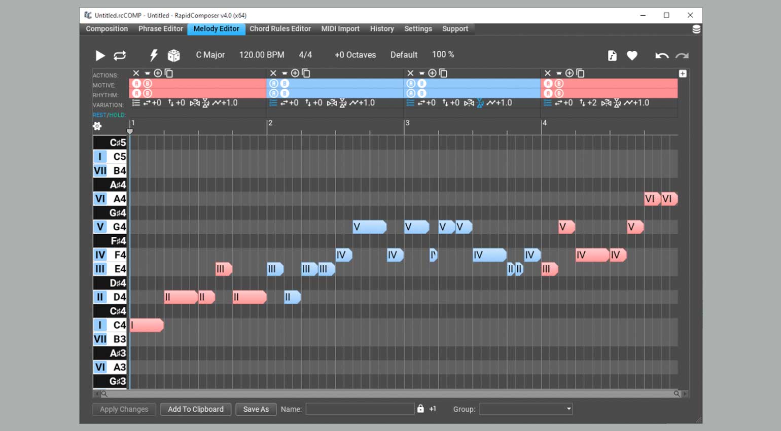 MusicDevelopments RapidComposer 4 Melody Editor