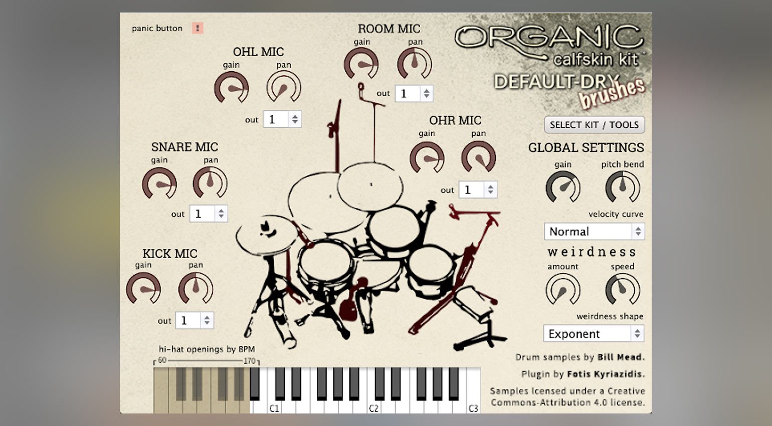 Organic Drum Loops Organic Calfskin Kit