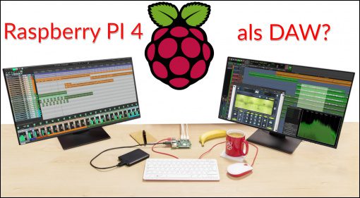Raspberry PI 4 als DAW Teaser Computer Dual Monitor