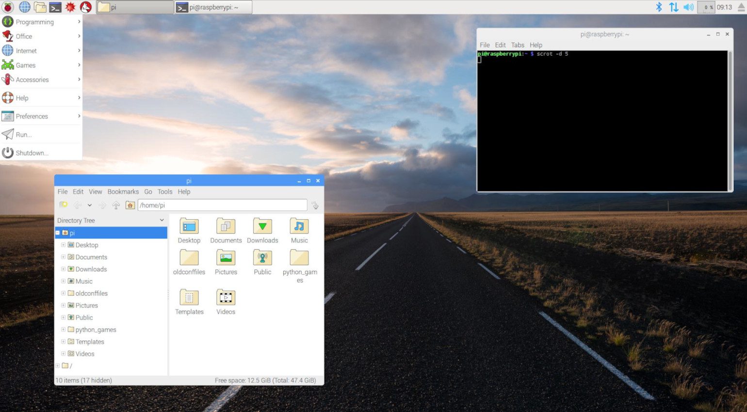 Raspberry PI OS Desktop