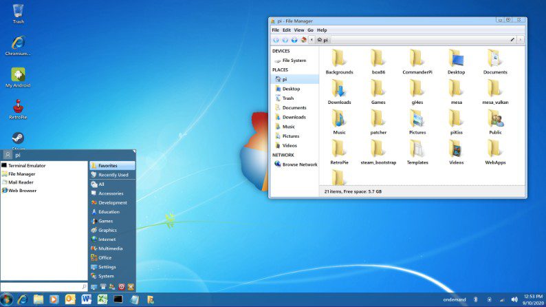 TwisterOS Linux Windows 7 Look