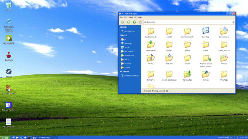 TwisterOS Linux Windows XP Look