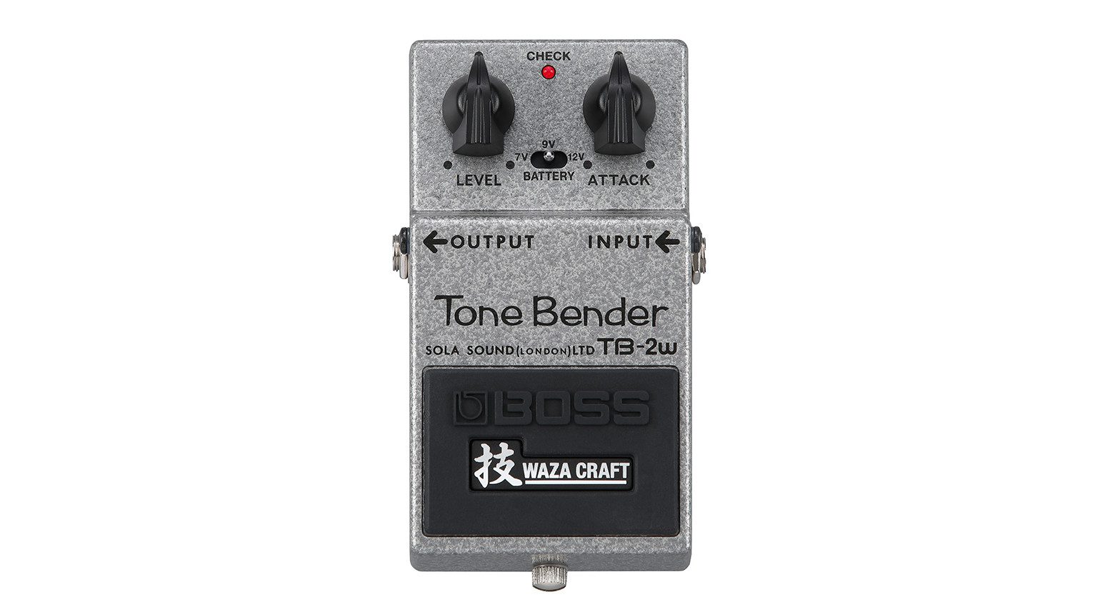 Boss TB-2W Waza Craft Tone Bender Effekt Pedal Front