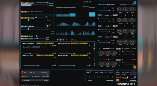 sonicLAB Cosmosƒ M31: generativer stochastischer MIDI-Event Prozessor