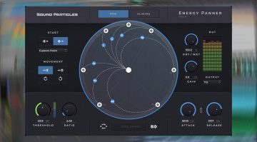 Sound Particles Energy Panner: Dynamikgesteuertes Panning-Effekt-Plug-in