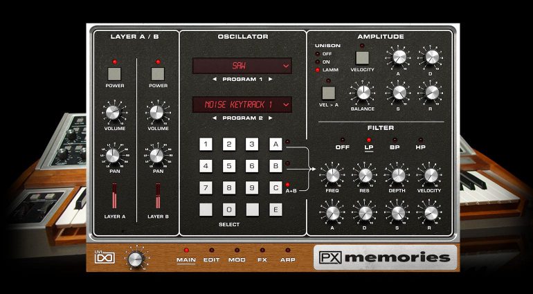 UVI PX Memories bringt den Lintronics Advanced MemoryMoog in die DAW