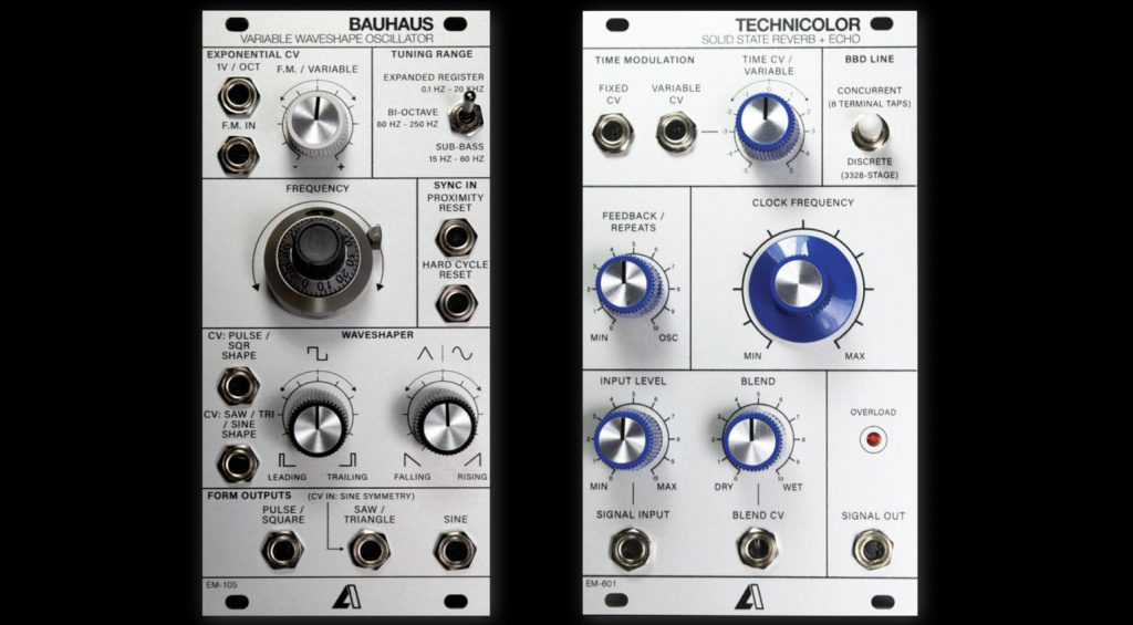 la circuits Bauhaus VCO und Technocolor Reverb