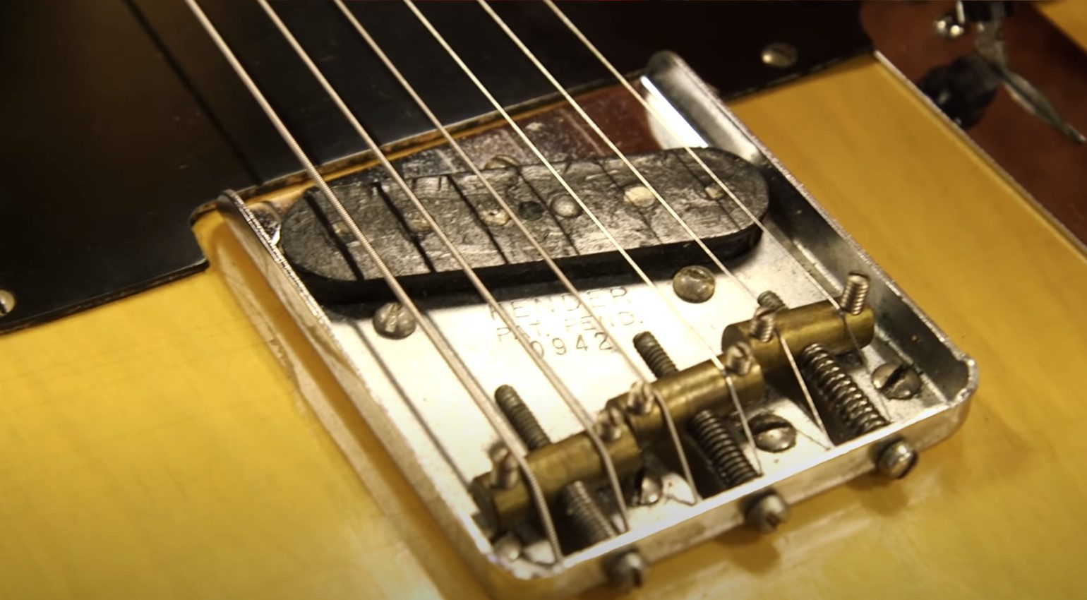 Die erste Fender Telecaster Pickup Steg Seriennummer