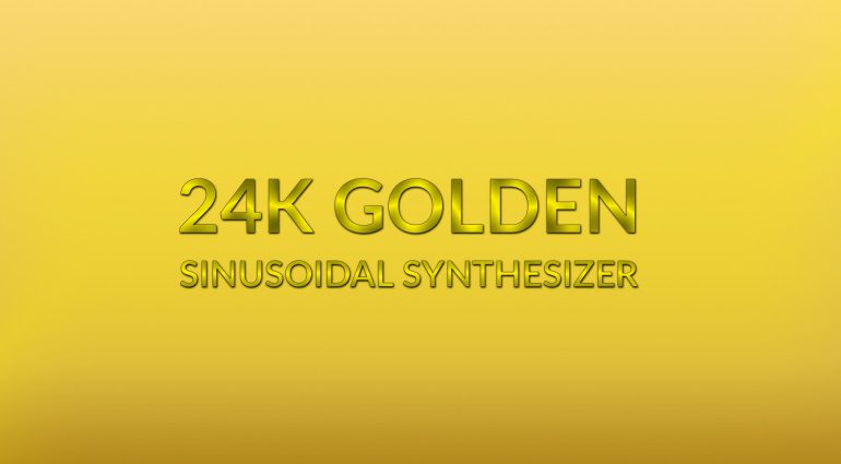 24K Golden Sinusoidal Synthesizer: Max for Live Device für 10000 Euro