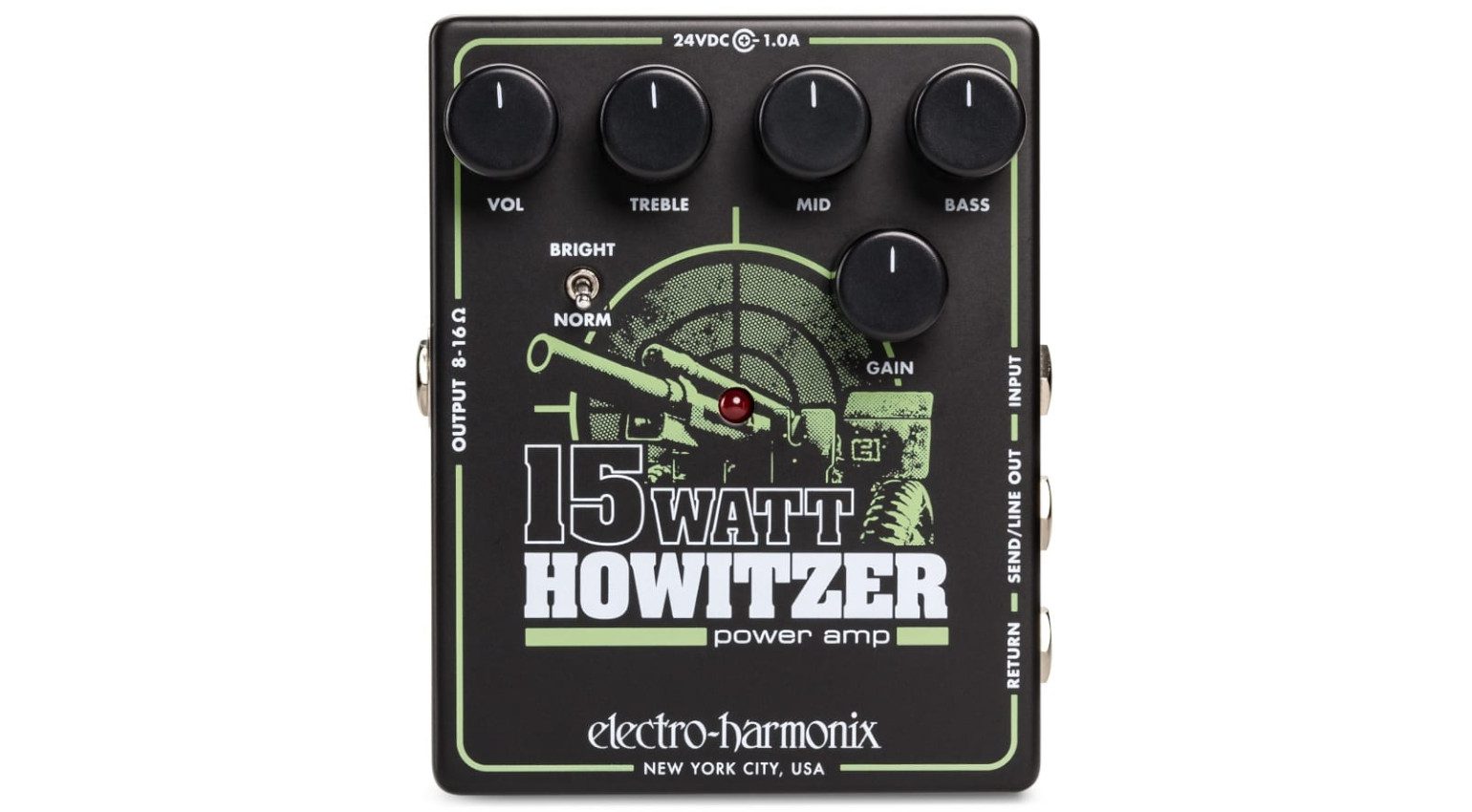 Electro Harmonix Howitzer Amp Pedal Preamp Endstufe Front