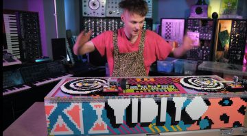 LMNC LEGO DJ-Setup mit Turntable