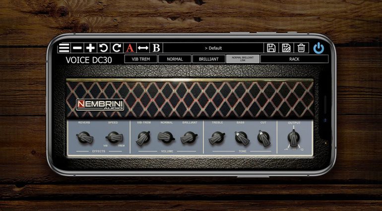 Nembrini Audio Voice DC30: Vox AC30 Top Boost Reverb Amp Emulation als iOS App