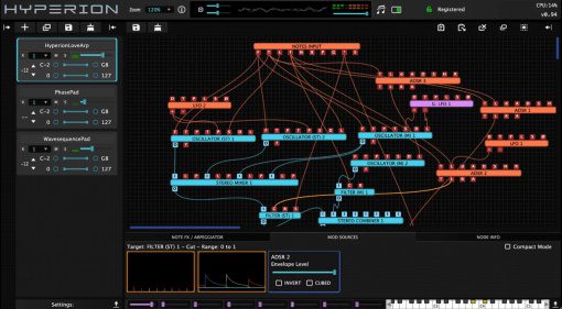 Der Software Synthesizer Tracktion Hyperion ist ein zeitloses modulares Meisterstück