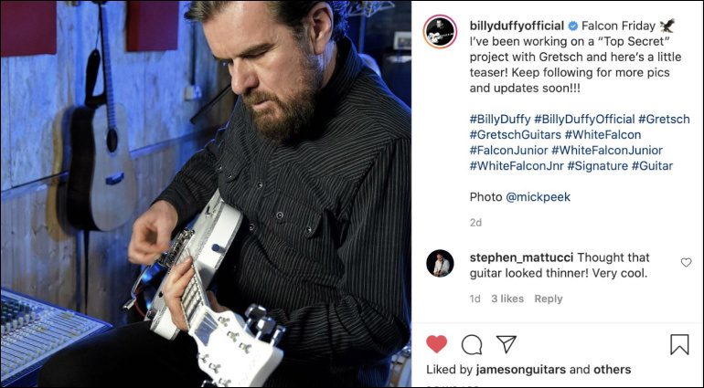 Billy Duffy Gretsch White Falcon Teaser