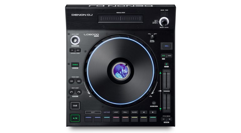 Denon DJ LC6000 Deck-Controller steuert Mediaplayer und DJ-Software