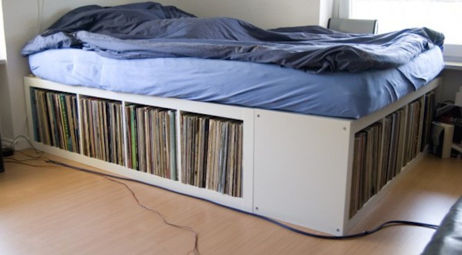 Ikea Expedit Vinylregal Bett