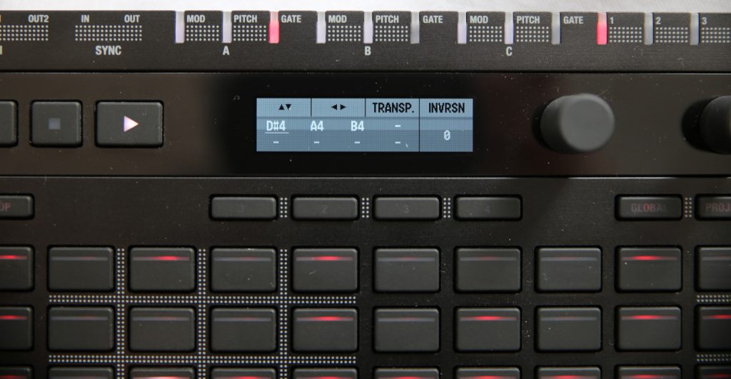 Korg SQ64 Display