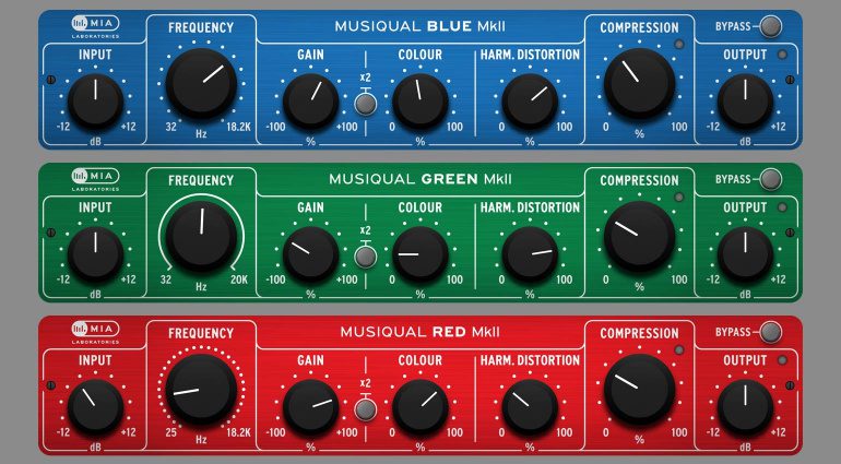 MIA Laboratories Musiqual Red, Green und Blue MKII