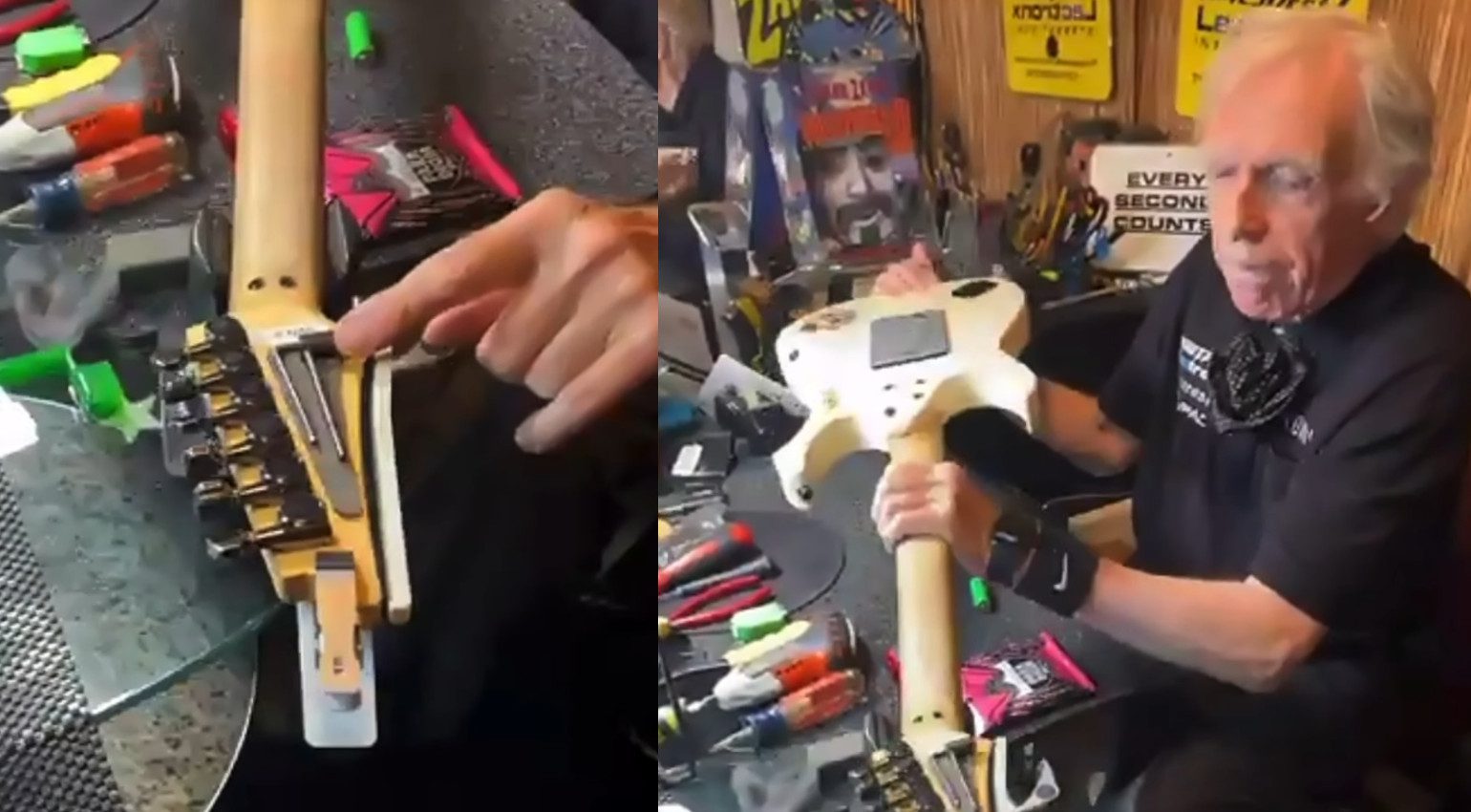 Steve Vai Guitar Tech Tipps Headstock Strings