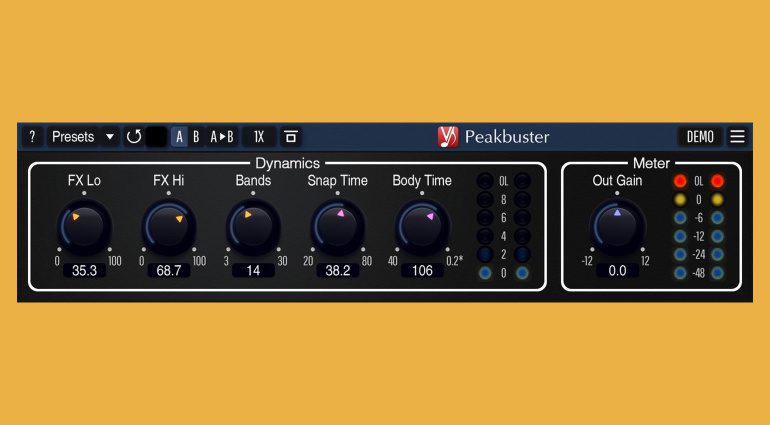 Voxengo Peakbuster: Multiband Transient Shaper Plug-in und mehr