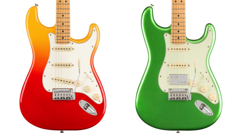 Player Plus Stratocaster in Tequila Sunrise und Cosmic Jade