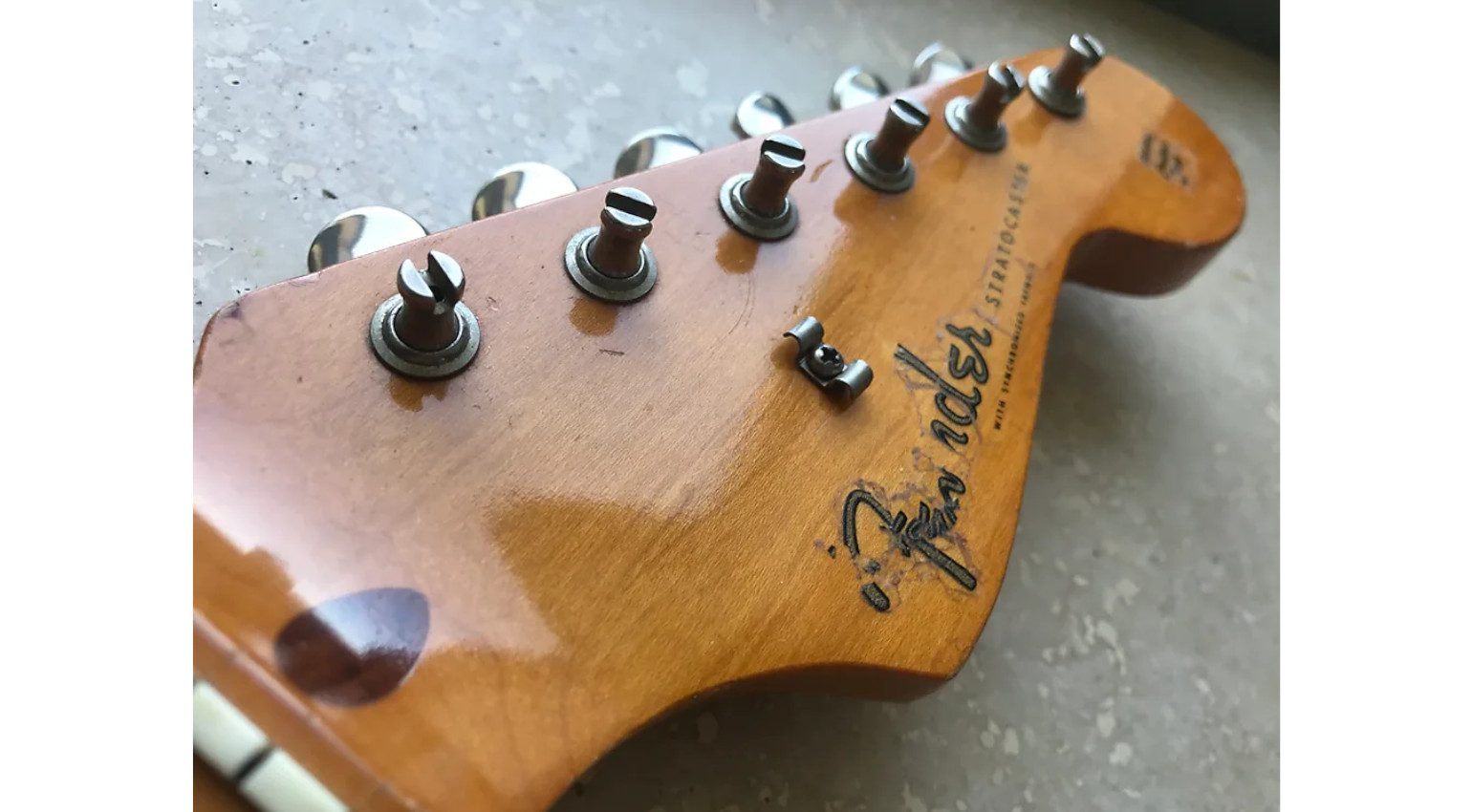 Fender Stratocaster Fake Gilmour Black Strat Second Neck