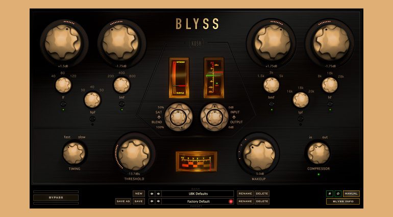 Kush Audio Blyss: ein Mastering Equalizer Plug-in mit Vibe
