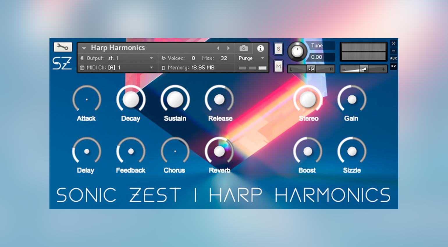 Sonic Zest Harp Harmonics